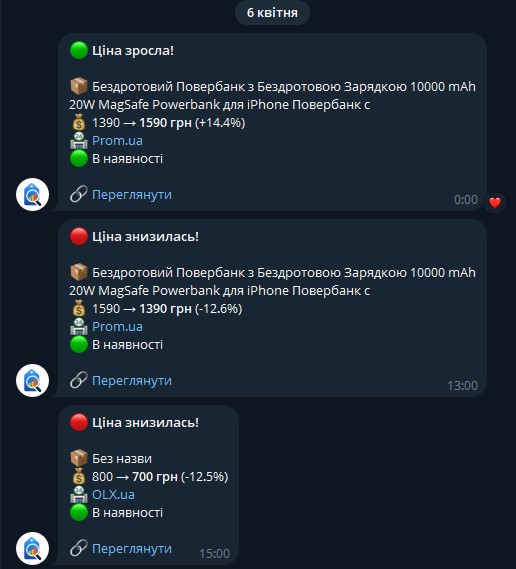 3. Отримуєте алерти
